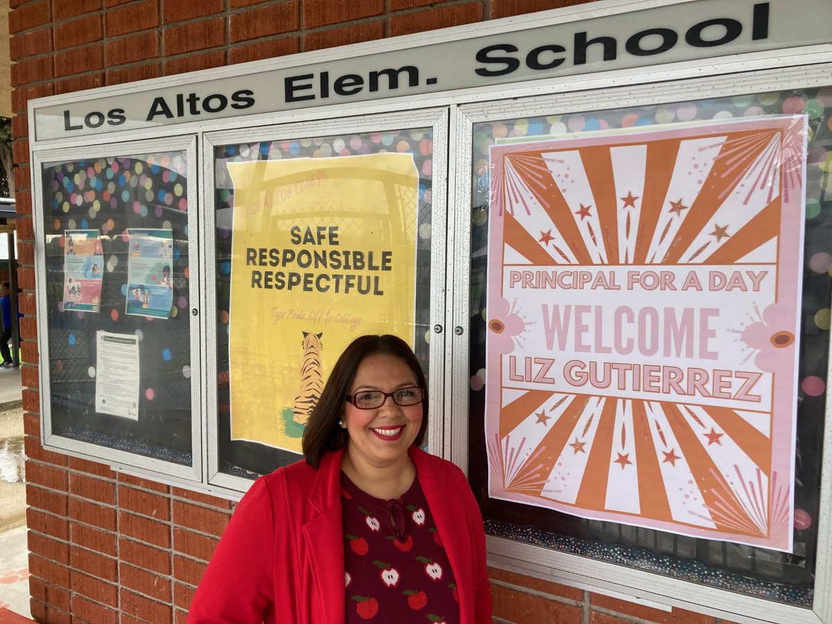 Thank you to Mrs. Liz Gutierrez, HLPUSD parent and AETNA partner, for visiting as Principal for a Day. #ProudToBeHLPUSD  #PFAD23