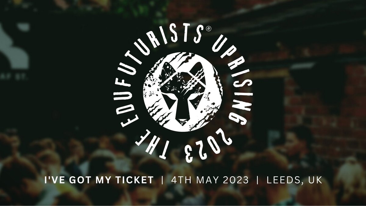 Finally found the time to sort my ticket for what should be a great event and night!

#Uprising23