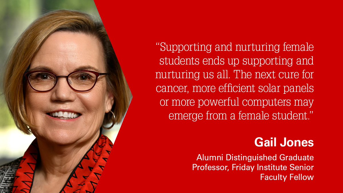 Friday Institute (@fridayinstitute) on Twitter photo This #WomensHistoryMonth we're highlighting <a href="/FridayInstitute/">Friday Institute</a>'s female leaders who shape our work. Alumni Distinguished Graduate Professor + <a href="/FridayInstitute/">Friday Institute</a> Senior Fellow <a href="/Nanogail/">Dr. Gail Jones</a> is working to improve #STEM ed in formal + informal science settings. fi.ncsu.edu/teams/iser/ This #WomensHistoryMonth we're highlighting <a href="/FridayInstitute/">Friday Institute</a>'s female leaders who shape our work. Alumni Distinguished Graduate Professor + <a href="/FridayInstitute/">Friday Institute</a> Senior Fellow <a href="/Nanogail/">Dr. Gail Jones</a> is working to improve #STEM ed in formal + informal science settings. fi.ncsu.edu/teams/iser/