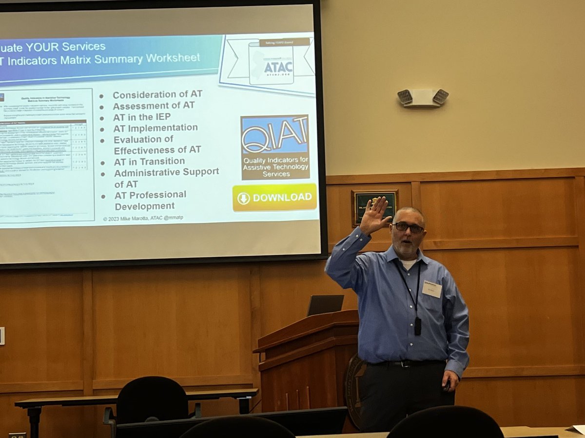 Learning about the AT Consideration  Process from ⁦<a href="/mmatp/">Mike Marotta</a>⁩ ⁦<a href="/njapsa/">NJAPSA</a>⁩