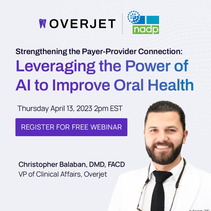Revolutionizing dental care with AI: Provider-Payer Collaboration &amp; Enhanced Patient Care
 
Webinar by <a href="/NADP_dental/">National Association of Dental Plans</a> ft. Dr. Christopher Balaban! Register now: lnkd.in/epwgb29K 

#dentalinsurance #ai #dentistry #patientcare #nadp