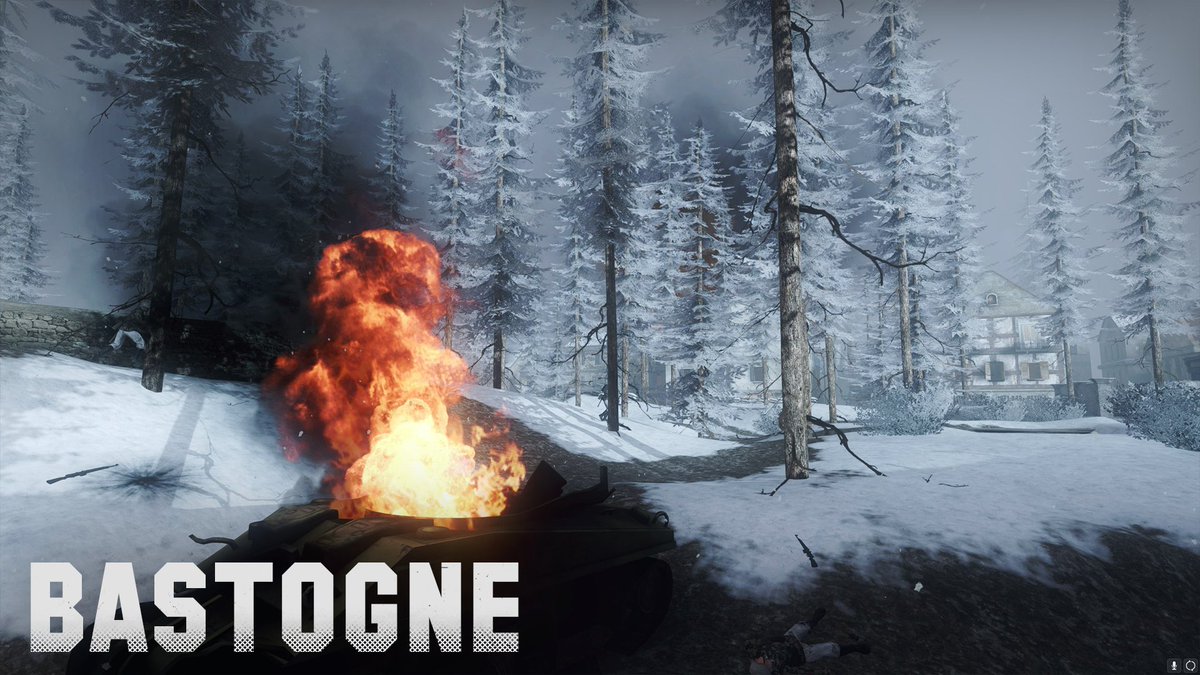 dayofinfamygame's tweet photo. Battle of the Bulge
Dec 20 - Dec 27, 1944

Taking place in the Ardennes forest surrounding the city of Bastogne, the Battle of the Bulge took place in harsh winter conditions.  In a major counter-attack effort, the German army sought to push back the advancing Allied forces. https://t.co/26VZfKF6Cf