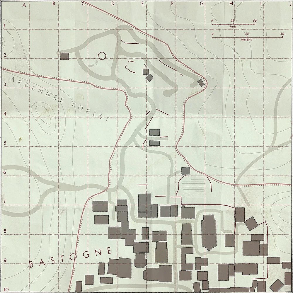 dayofinfamygame's tweet photo. Battle of the Bulge
Dec 20 - Dec 27, 1944

Taking place in the Ardennes forest surrounding the city of Bastogne, the Battle of the Bulge took place in harsh winter conditions.  In a major counter-attack effort, the German army sought to push back the advancing Allied forces. https://t.co/26VZfKF6Cf