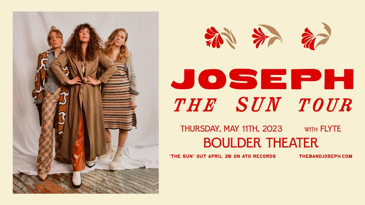 Indie 102.3 Welcomes Joseph to @BoulderTheater 5/11 🌺 Tickets on sale now: z2ent.com/events/detail/…