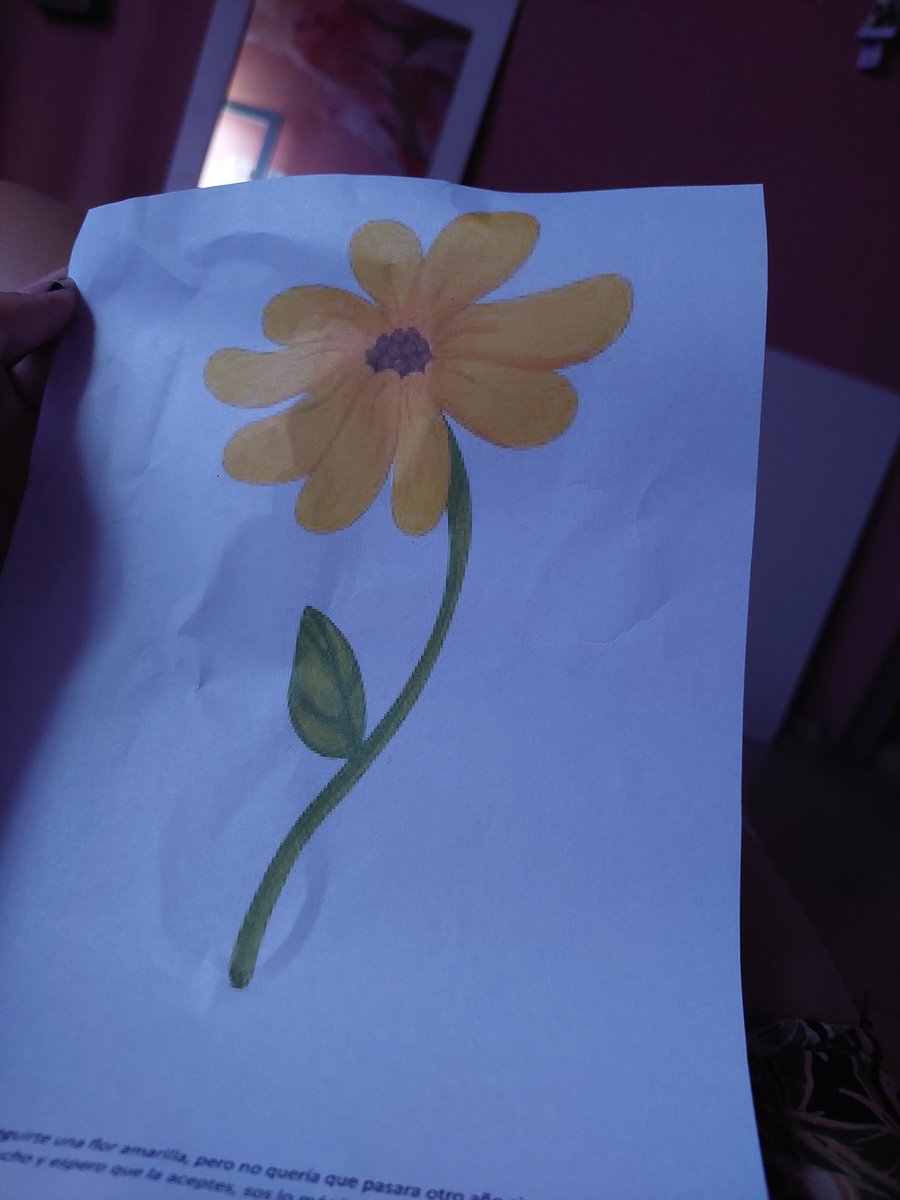 la flor amarilla que me regaló mi novio ..No se conformen con menos💛 🙌