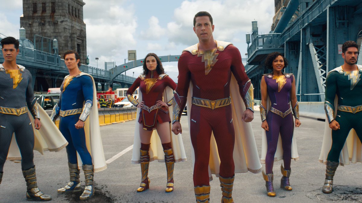 SHAZAM 2 thoughts:
-Villains were very dull  
-Very Cringe
-Zachary goes from charming to unbearable 
-Forgettable action 
-Freddy is the most annoying sidekick ever
-It’s got Thor 4 humour
-Grace is Bad AF
-Boring plot
-AWFUL Acting
-Movie proves that a reboot is needed

2/10 https://t.co/5WOWTmrJnv