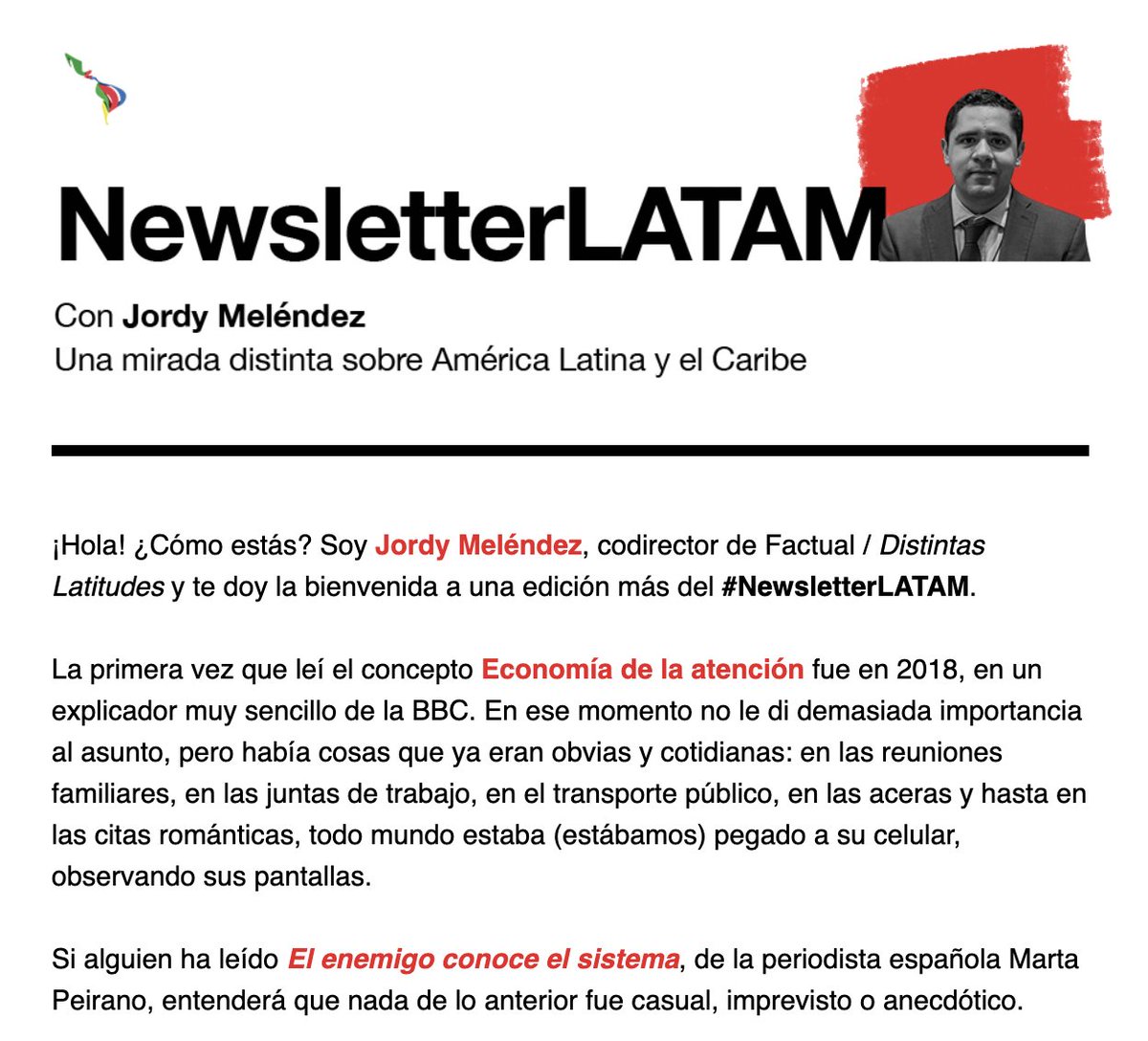 jordy_my's tweet photo. En 6 horas, casi 30% de Open Rate.
Acá la última edición del #NewsletterLATAM, por si alguien gusta.
https://t.co/nqXcnSE4Aq https://t.co/rlBWrGOShd
