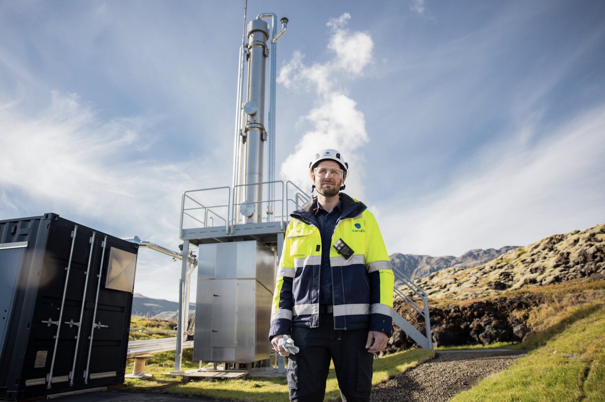 CarbFix's tweet photo. Big milestone alert!🌏The injection of CO2 started at ON Power’s geothermal plant at Nesjavellir. The project is a significant milestone on Iceland‘s path towards capturing and storing all #CO2 emissions of all geothermal power plants in the country. https://t.co/cNspe45fPZ https://t.co/nLwWXbNJFY