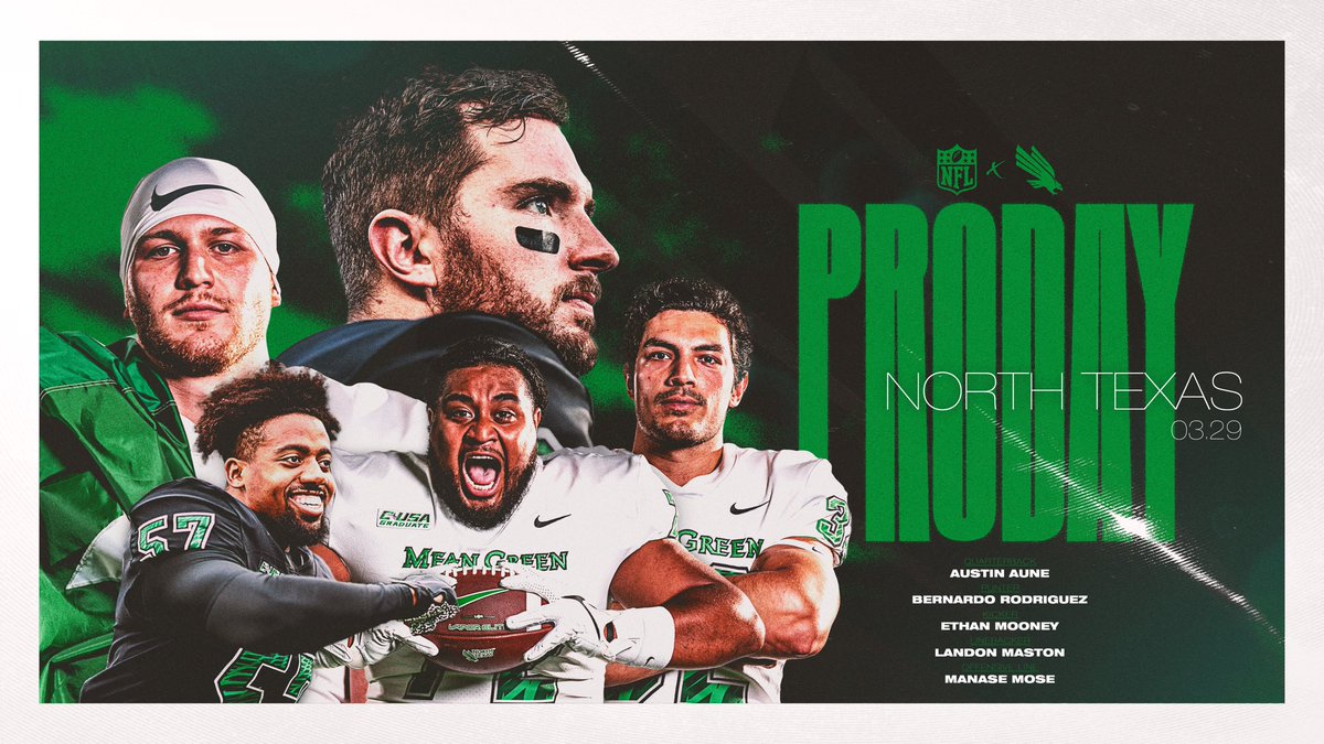 MeanGreenFB's tweet photo. A week from now, they take the field once again and put their skills to the test! 

#GMG 🟢🦅 | #ProDay2023 https://t.co/jHXIO7eCK9