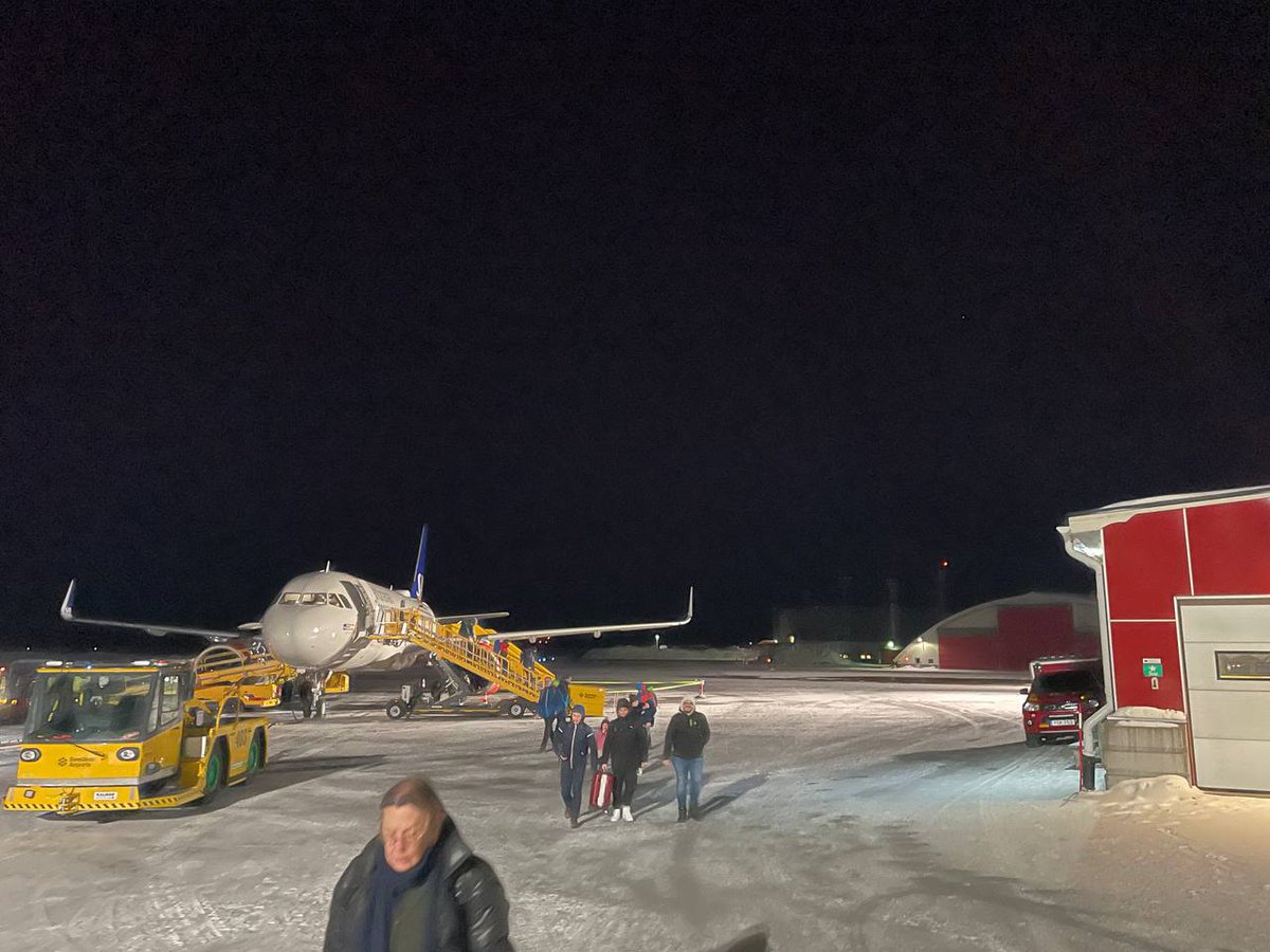 WueSpace's tweet photo. Our #Daedalus2 team has just arrived in #Kiruna, and they were greeted by the stunning #AuroraBorealis. With the preparations for our final launch now underway, the anticipation is building! Stay tuned for updates on our mission. πβ¨ https://t.co/TqSk3mxuyT