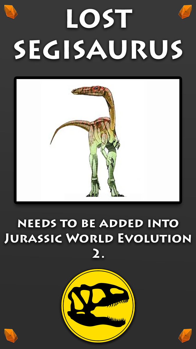 The_AmberMine's tweet photo. My thoughts on the JWE2 Announcement today...
#JurassicWorldEvolution2 #JurassicPark #JurassicWorld #Segisaurus https://t.co/MqHF8jKn7Y