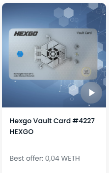 Hohmerplays's tweet photo. Sorry, for the swearing, in advance. Are you fuckin kidding me!? I've won the 4th time now. And this time it was the jackpot. 

If you don't buy or still selling your @HEXGO_NFT cards, you are dumb. PERIOD 🤷🏻‍♂️ https://t.co/z0bbMjOTrb
