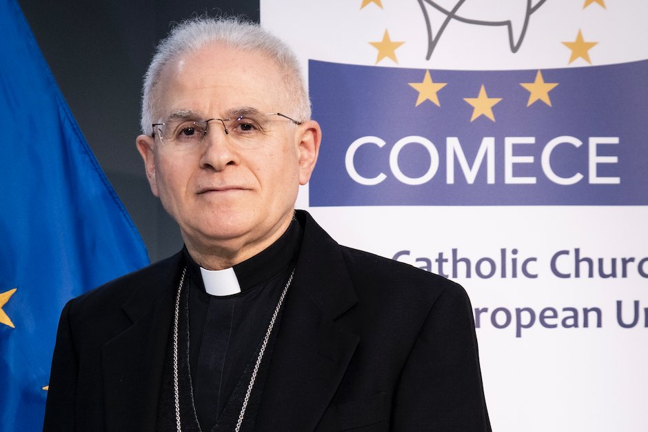 ComeceEu's tweet photo. 🔴 +++ His Excellency Mgr. Mariano Crociata (@UCSCEI) is the new President of COMECE. He was elected on Wednesday 22 March 2023 by the Bishop Delegates of the EU Episcopates, gathered in Rome for the Spring Plenary Assembly of COMECE. Congratulation!

📰 https://t.co/kEl20djPI3 https://t.co/dkSFi6kVGR