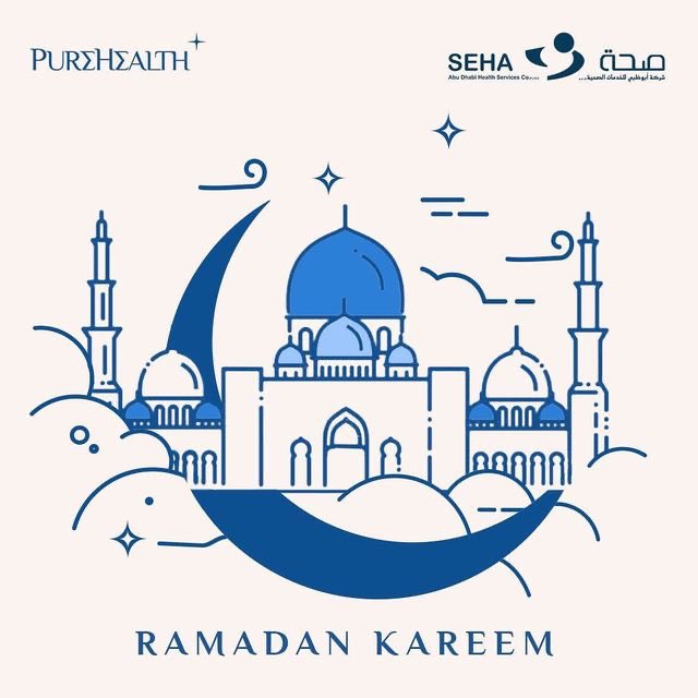 DhafraHospitals's tweet image. #Ramadan Kareem! As the holy month of fasting begins, SEHA wishes you and your loved ones a blessed and peaceful Ramadan. May this month bring you joy and good health.

#RamadanMubarak #seha #purehealth