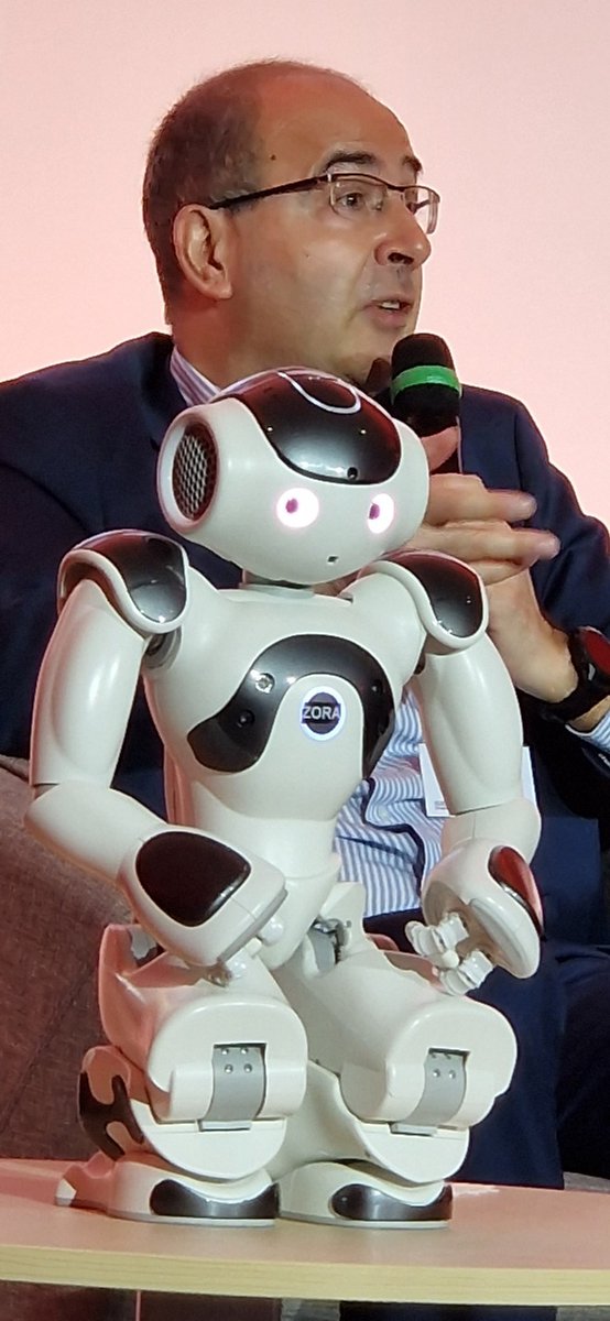 Assises Nationales des soins en #ehpad: Serge Tisseron et le Pr Olivier Hanon  Pdt de #Gérondif  interviennent sur les bénéfices et risques notamment éthiques des technologies : une relation triangulaire entre la personne accompagnée,  le soignant et la technologie