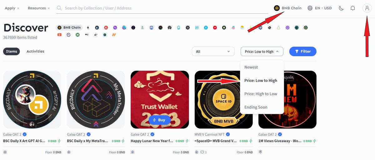 SetonBuy's tweet photo. 3/ 

To buy an NFT:

• Go to https://t.co/wQKD4XnCBV and select Arbitrum Nova Network
• Choose the cheapest NFT available for instant purchase
• Click "Buy Now"
• If you encounter an error, try purchasing another NFT. https://t.co/xF7RjXcx92