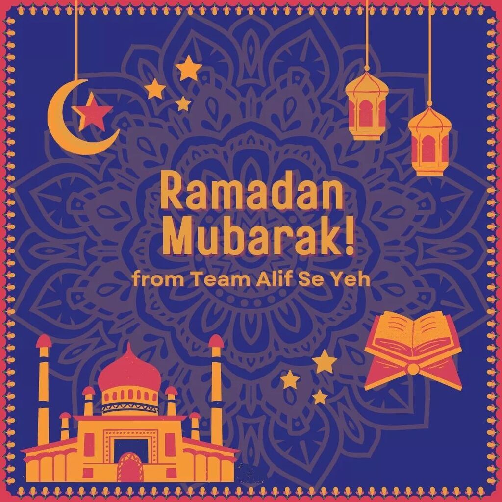 AlifSeYeh_ASY's tweet photo. Team Alif Se Yeh wishes everyone a very blessed Ramadan!
#urdu #urduadab #language #learninglanguages #learningurdu #ramadan #ramadanmubarak #southasia #pakistan https://t.co/oBEpSMnjVQ https://t.co/3Qgu5cjzOf