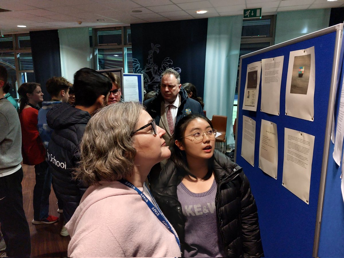 AcademicRugby's tweet photo. Are some things unknowable? Is bias inevitable in the production of knowledge? Our LXX IB students explored these questions and many more in the thought-provoking exhibitions they shared with their peers and teachers last night. #iborganisation #wholepersonwholepoint https://t.co/id4ItL32hP