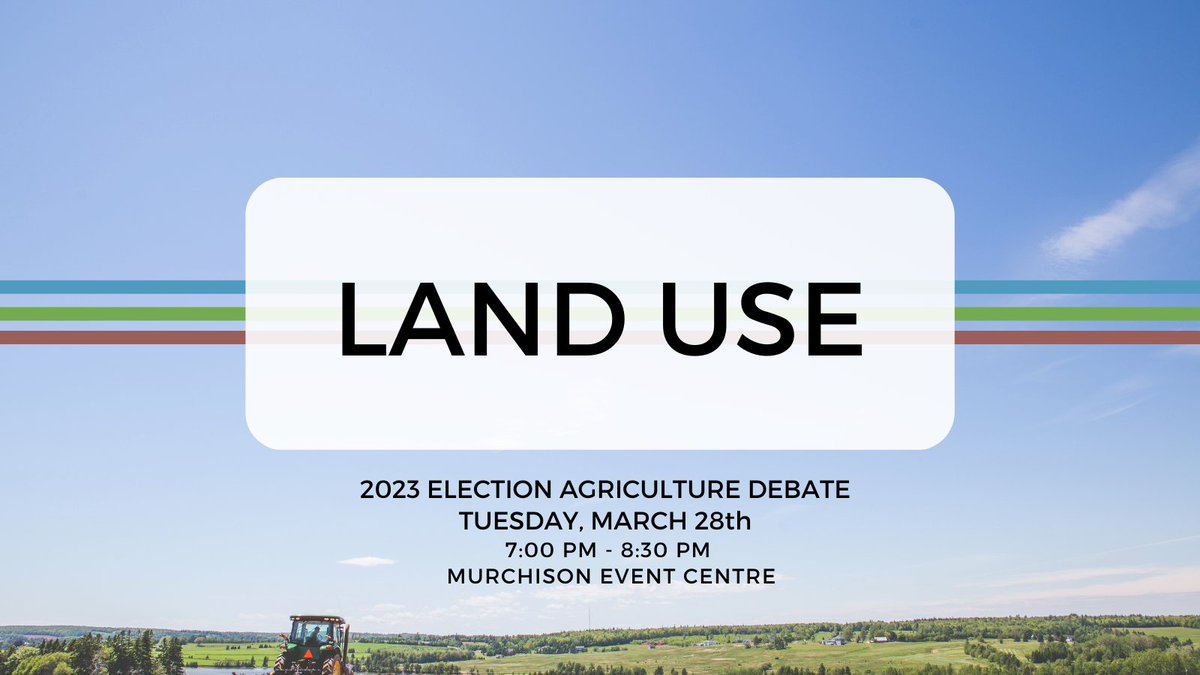 peifa_ca's tweet photo. The issues that matter to PEI agriculture - hear from the parties on March 28th at the Murchison Event Centre. 
#AgDebate #PEIAg #PEIpoli #CdnAg https://t.co/tFRXhNol7O