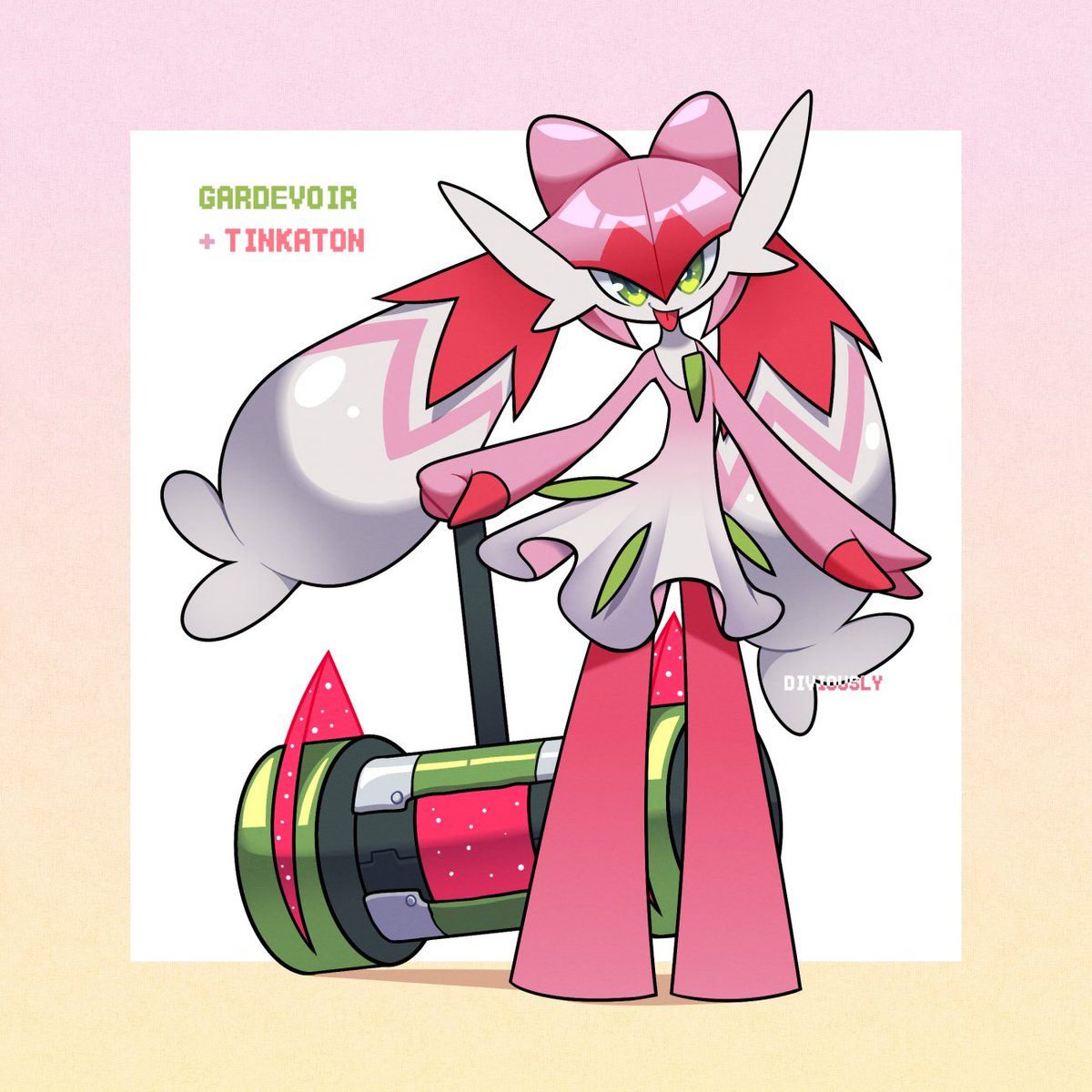 RT @Diviously: [pokemon] gardevoir + tinkaton fusion
