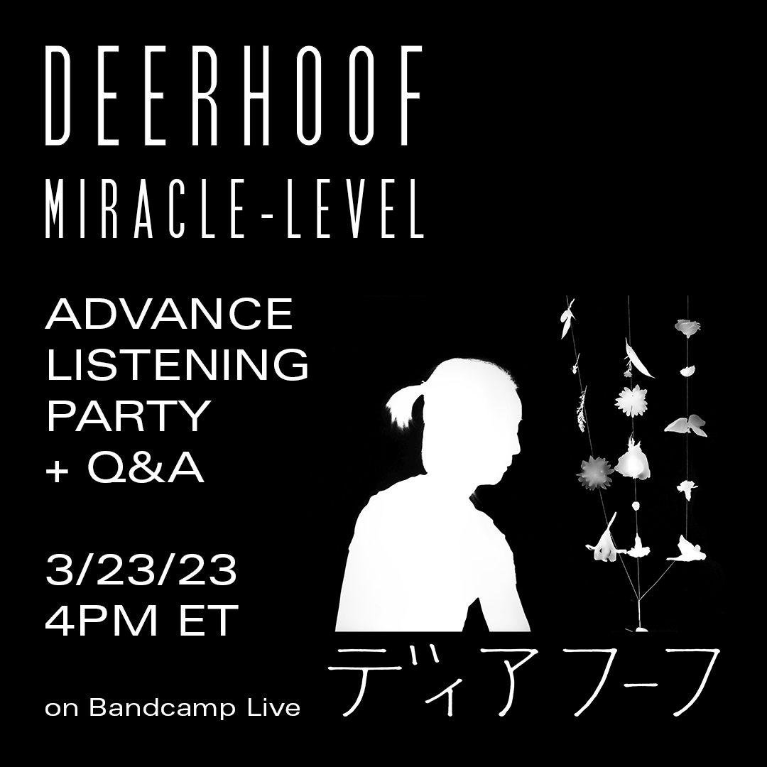 deerhoof's tweet photo. Join us tomorrow at 4 PM EST on Bandcamp Live while we listen to *Miracle-Level* all the way through. Satomi John Ed and Greg will be there, along with producer Mike Bridavsky, for Q+A.

The listening party is free with RSVP and will be available for replay for 48 hours. https://t.co/I79f92H2OU