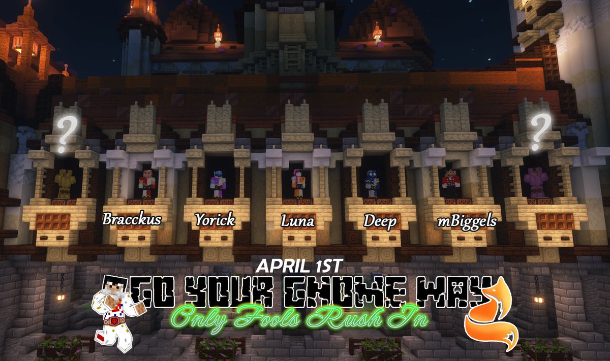 If you haven't heard yet: Team Wild is rushing into Go Your Gnome Way this Season! These four Jesters will by allying up with ringleader mBiggelsworth, as well as two other players, all while competing for first place in this hardcore competition! May the best Fool win!