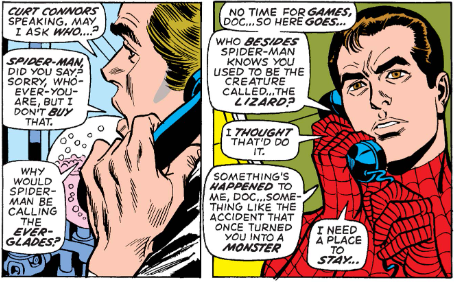 MarvelADay's tweet photo. #MarvelADay #ASM101 Has any other comic book opened with the main character having three separate telephone conversations? - JRW https://t.co/CNd6OdBEwk
