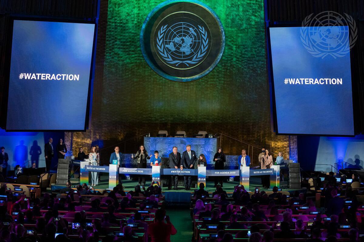 Welcome to the #UN2023WaterConference💧 The Opening of the Water conference in presence of beautiful music, 🇺🇳SG @antonioguterres, H.M. King Willem-Alexander, H.E. Emomali Rahmon President of 🇹🇯 @HajarYagkoubi & the next Generation. #WaterAction is HERE❗️ #WaterAction is NOW❗️