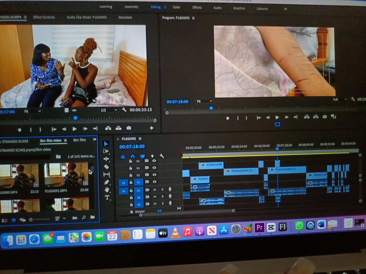 Real_Chimmeli's tweet image. Had an amazing time shooting this movie 🥰...

Now the real work has begun, sleepless nights here I come, again 😂. 

#FilmEditor ❤️
#Filmmaker