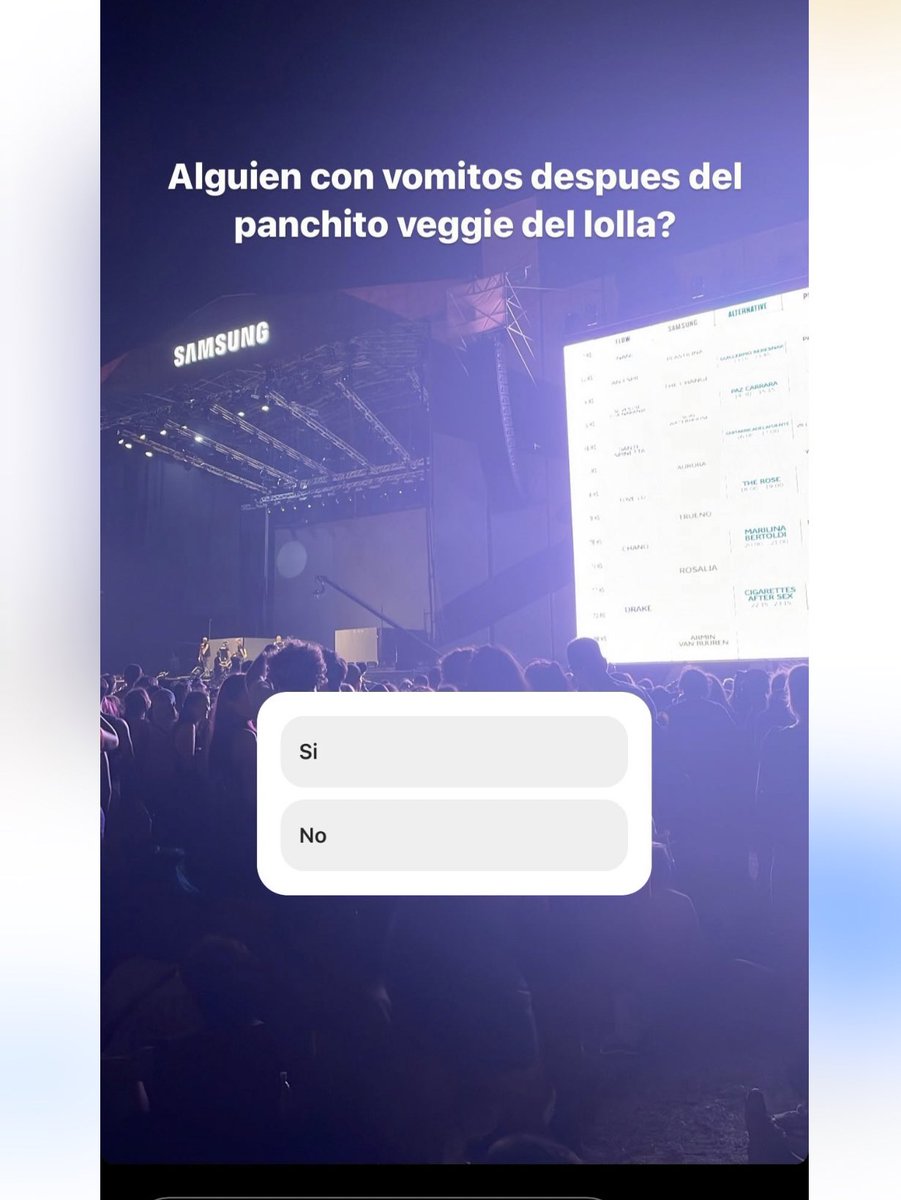 BurgerFcts's tweet photo. Sector “saludable” vegano del Lolla: how it started/how it’s going https://t.co/JrS31C3iEm