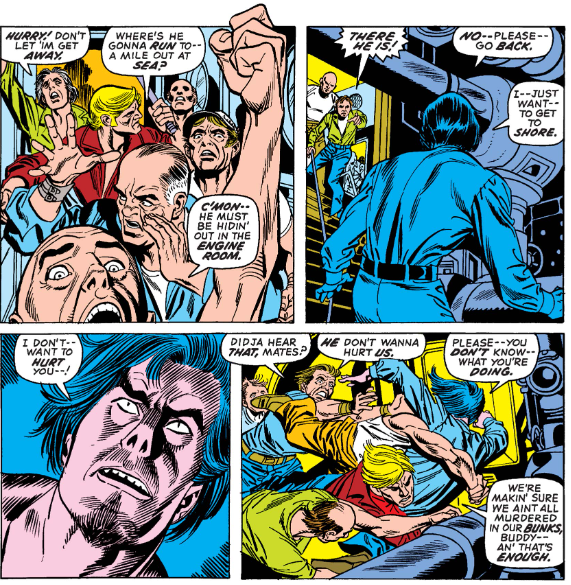 MarvelADay's tweet photo. #MarvelADay #ASM101 First appearance alert! Meet Michael Morbius, a creepy guy hanging out in a boat just offshore. - JRW https://t.co/HPTn8AHIAQ