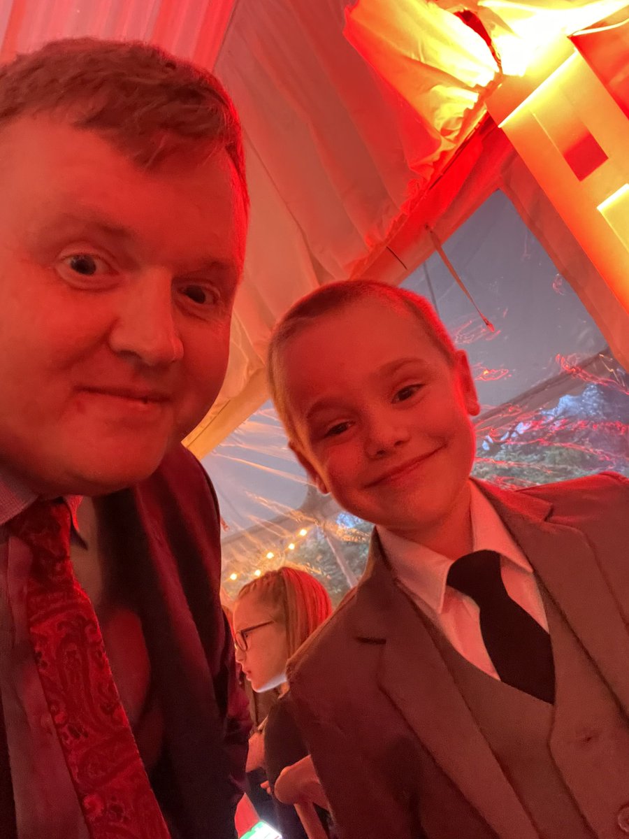 Great to see local @AllSaintsCIW pupil Owain who’s nominated for an award at The Leader Education Awards 2023 #TLeducation23. Also here supporting @YsgolBrynAlyn who are picking up an award this evening.