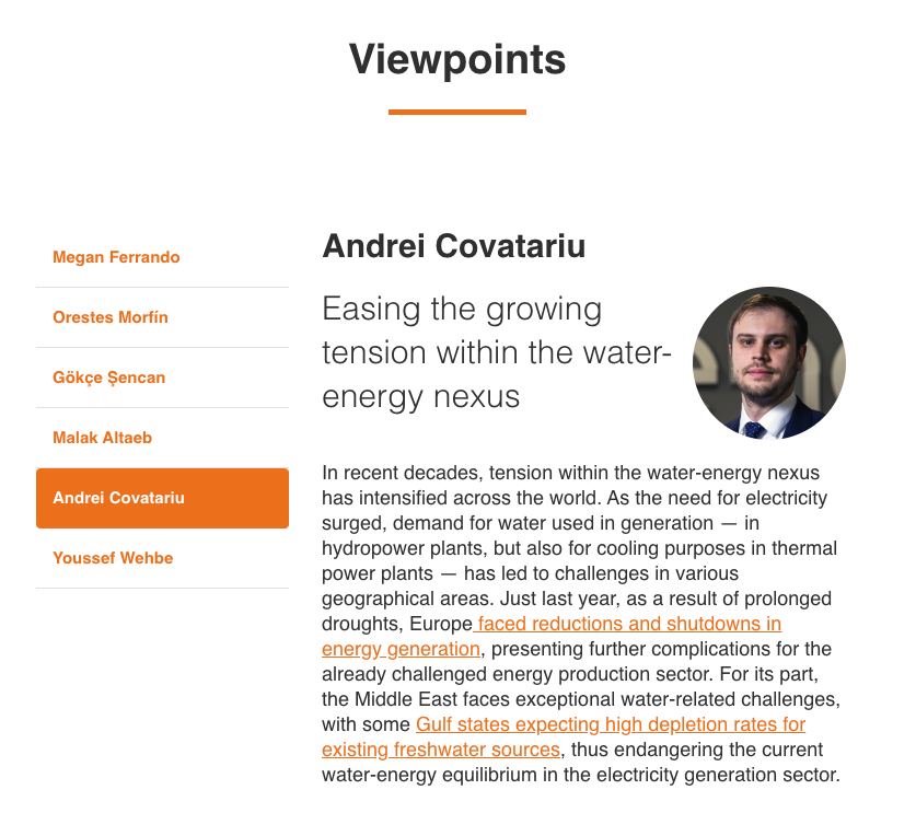 As part of #WorldWaterDay, the @MiddleEastInst  publishes a new series of expert views. I am writing about the increasing tension within the energy-water nexus in the #MENA region. My piece and the ones of my colleagues:

mei.edu/publications/e…

#WaterEnergyNexus #water #energy