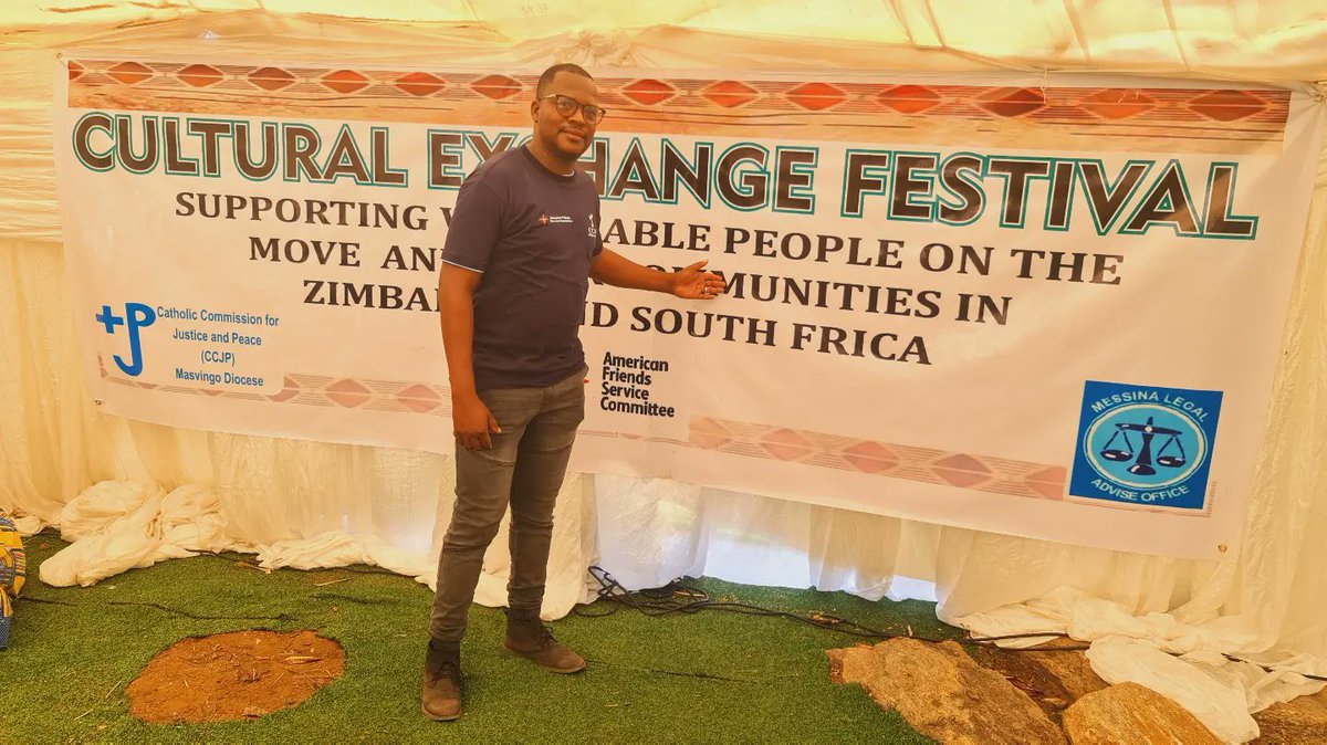 LloydMungoni's tweet photo. Day 2 -ย 21/03/23
CULTURAL EXCHANGE FESTIVAL (ZIMBABWE & SOUTH AFRICA)
Theme: Promoting Cultural Diversity, Values of Ubuntu and Social Inclusion
Venue : Londa Hotel
Special Thanks to CCJP and Messina Legal Aid Office (MLAO).
#YourMCOfChoice #TheEdutainer https://t.co/QohRoGHOZr