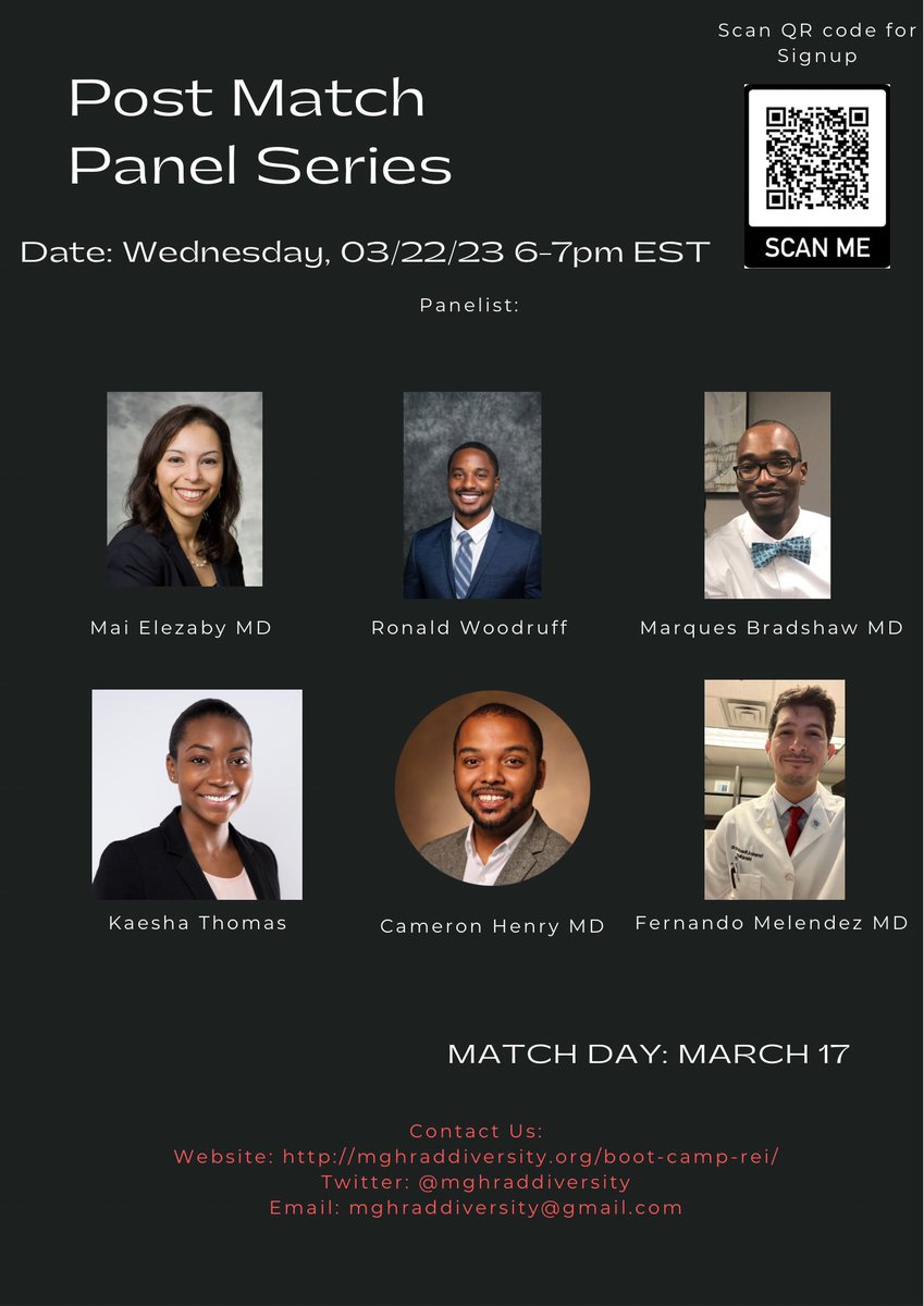 #radiology#radbootcamp#match2023
@MGHRadDiversity @VUMCradiology @UWiscRadiology 
@FernandoMedPR @DrMarqBrad @DrCamHenry @RonaldGWoodruff @KaeshaAThomas 
Dr. Mai Elezaby