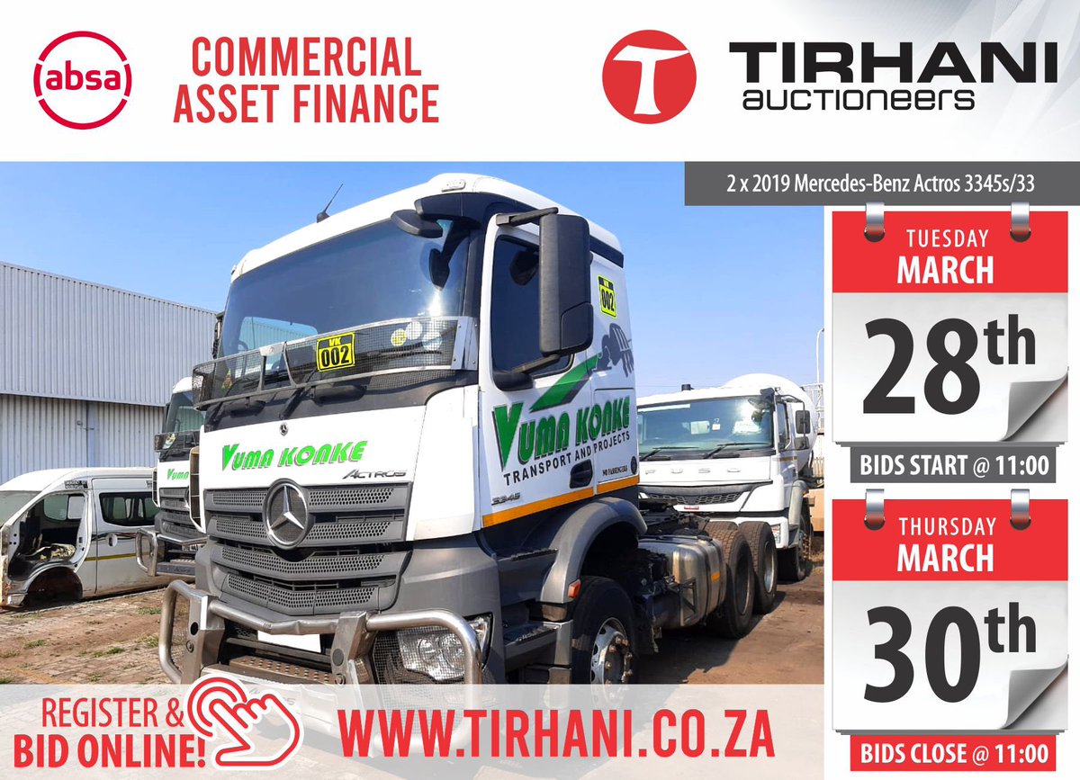 TirhaniAuctions's tweet photo. Absa CAF Online Auction Reminder. Register &amp; Bid Online! https://t.co/086GpUCyio