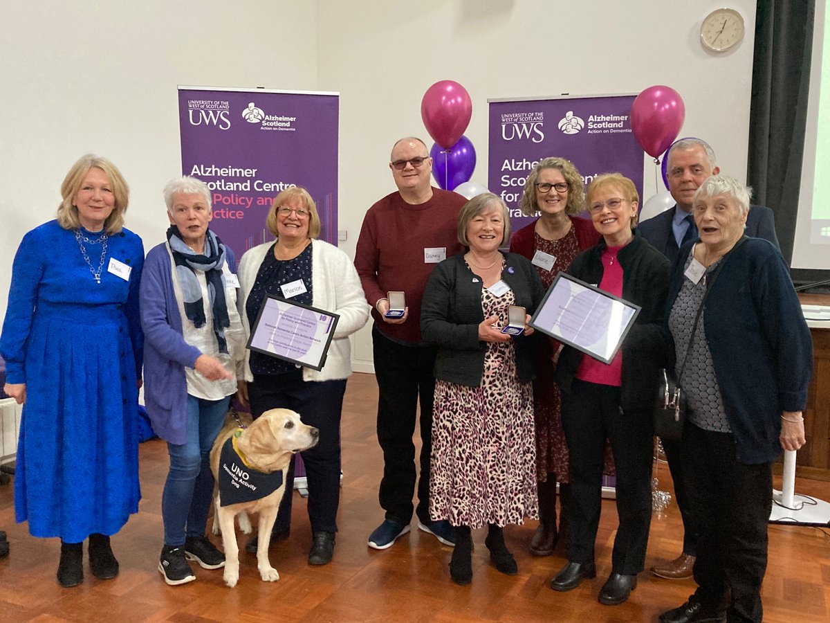 S_D_W_G's tweet photo. A wonderful day celebrating 10 years of @AlzScotCPP - recalling a decade of achievements &amp; looking to the future

We were delighted to receive an award recognising our partnership working with the Centre. It’s been a pleasure - here’s to the next decade!

#10yearsAlzScotCPP https://t.co/zIA2RhSEPJ