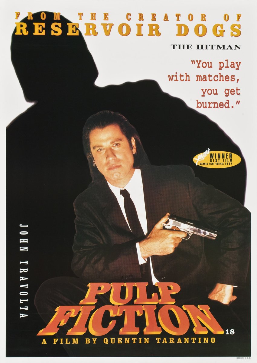 OnlyFilmMedia's tweet photo. #OnlyFilmThrowbacks:
Check out these lesser-seen character posters for #PulpFiction (1994).
#HappyBirthdayQuentinTarantino. https://t.co/lDI5HEVbSP