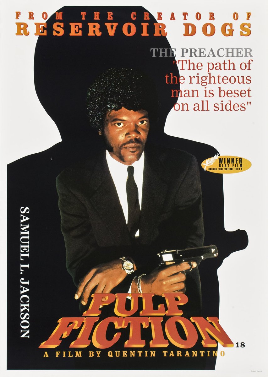 OnlyFilmMedia's tweet photo. #OnlyFilmThrowbacks:
Check out these lesser-seen character posters for #PulpFiction (1994).
#HappyBirthdayQuentinTarantino. https://t.co/lDI5HEVbSP