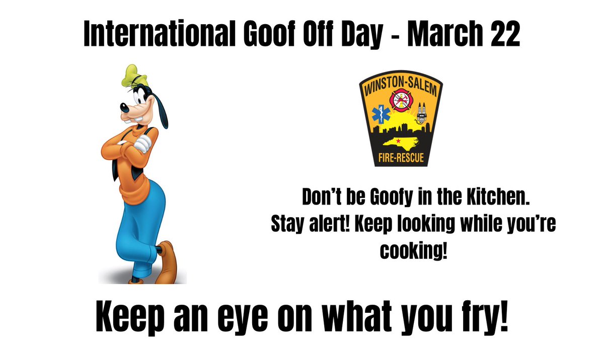 cityofwsfire's tweet photo. Make your kitchen goof proof! Keep looking while you’re cooking! Be alert! #GoofProof #SafeatHome #WSFire https://t.co/Z3ugWDadbT