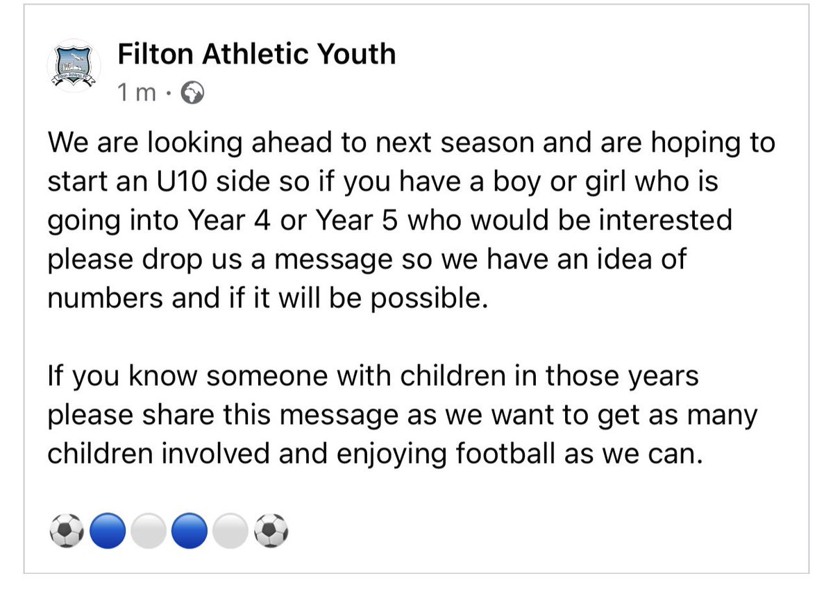 Hoping to expand our youth section. If you have a child who would be interested message our youth page and get involved.