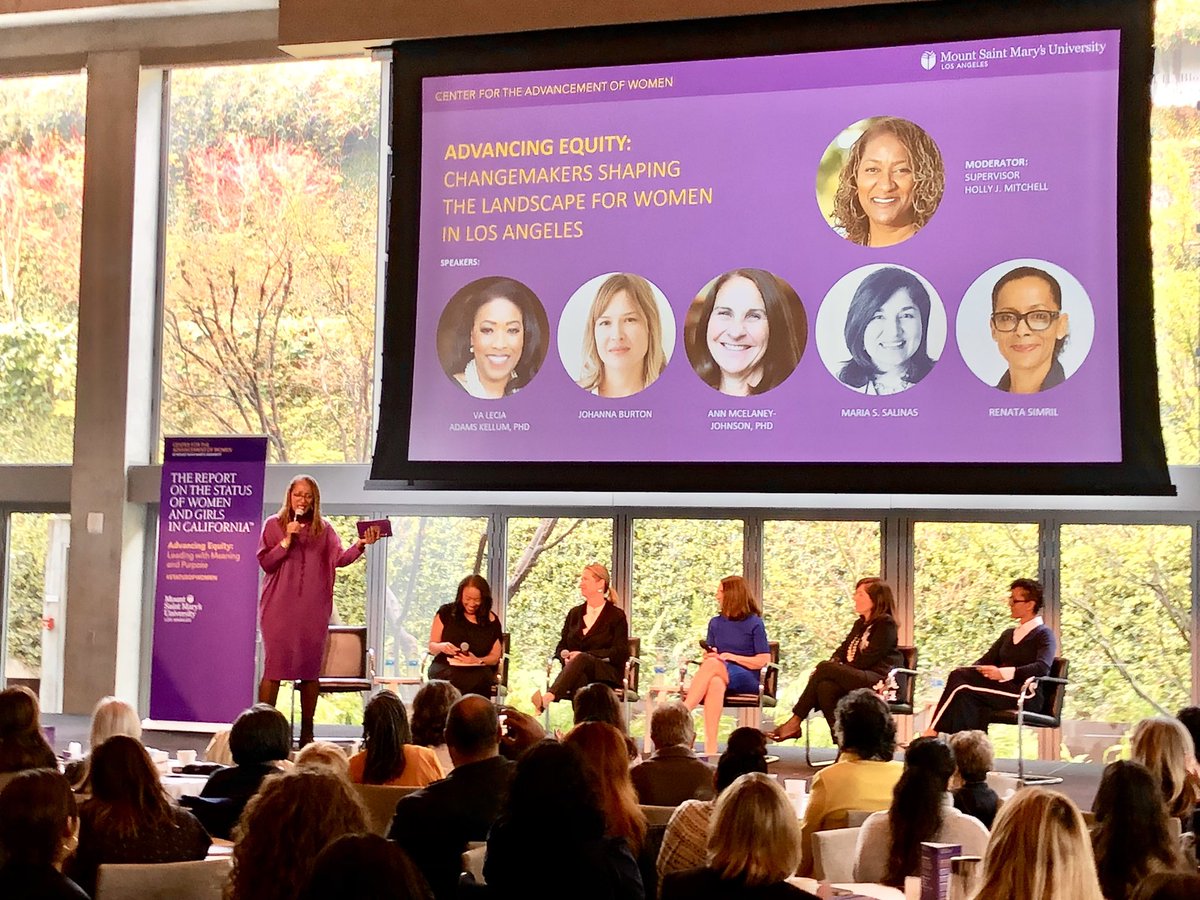 NaomiGoldman14's tweet image. Brava to this amazing panel of women who lead, moderated 
by LA County Supervisor @HollyJMitchell - who is definitely “not messy!” 
@VaLeciaAdams #JohannaBurton #AnnMcElaneyJohnson @LAChamberMaria @RenataAngeleno @MSMU_LA #StatusOfWomen #WomensHistoryMonth