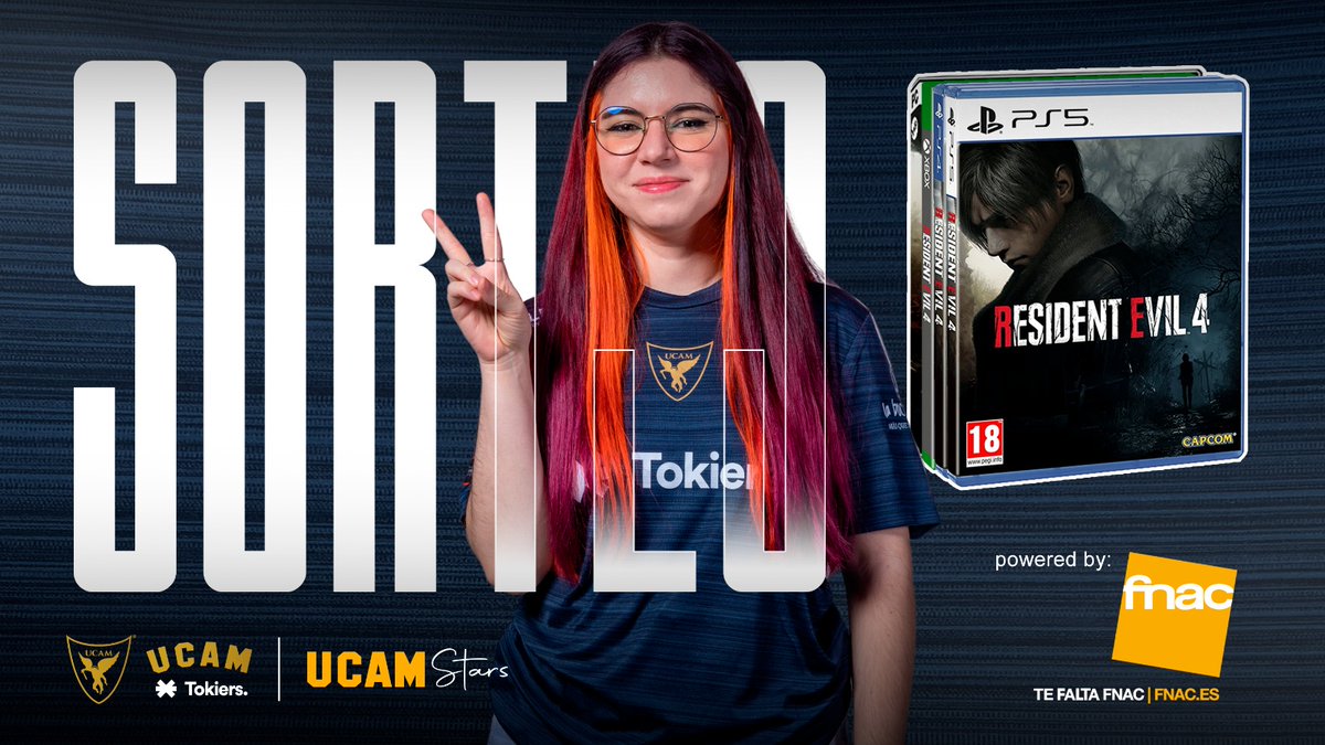 paracetamor's tweet photo. ✨SORTEO✨
Resident Evil 4 Remake: copia física

➡️Seguir a @UCAM_esports y a mí
❤️RT a este tweet

Mil gracias a la gente de @FNAC_ESP por este sorteito 👉👈
Termina el 26/03 ☘ https://t.co/0jNz7bJ1M7