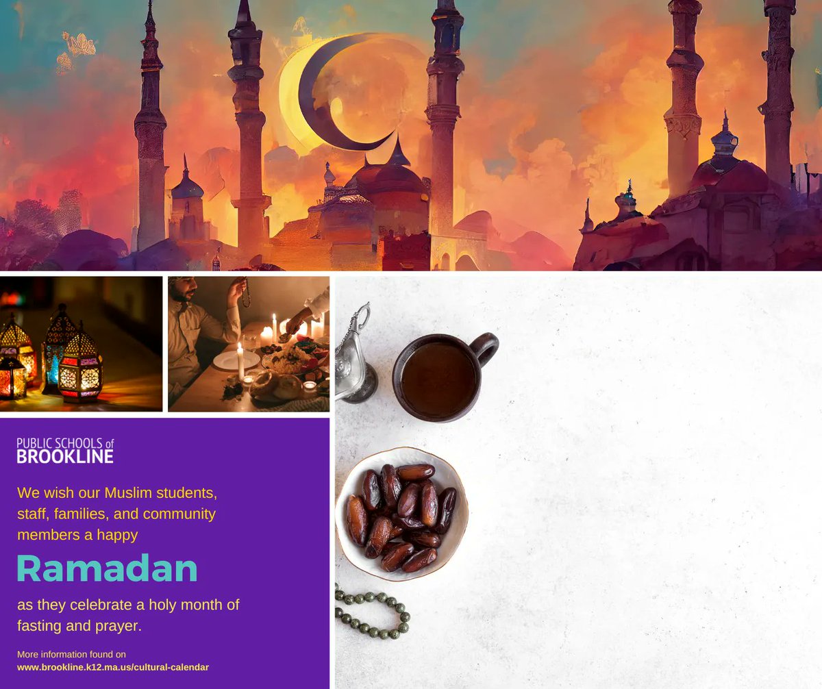 We wish our Muslim students, staff, families, and community members a happy Ramadan as they begin their observances and celebration tonight! Ramadan Mubarak!
