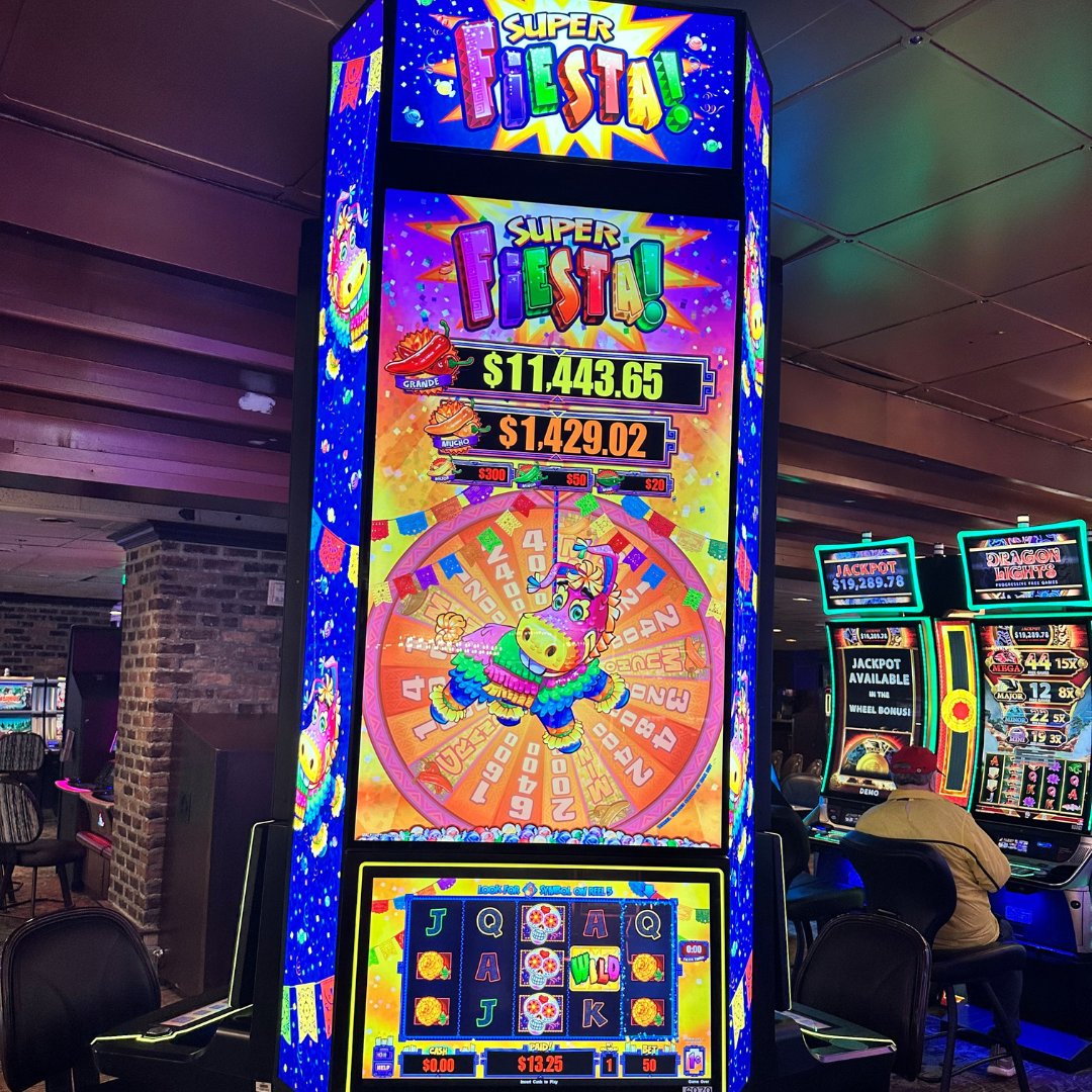BinionsLV's tweet photo. Another new game hit the gaming floor a couple weeks ago - Super Fiesta! Has anyone played this game yet? Looks like a party!🎉
#binions #binionscasino #lasvegas #slotmachine #superfiesta #lasvegascasino https://t.co/bY2K4Oo0SA