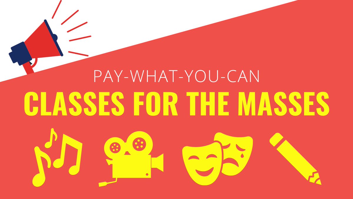 Classes for the Masses are filling up! Only 4 still have spots available: 🎶 Sing Your Heart Out (or Ukulele the Night Away!) 📽 Commercials, Agents, & Career Counseling 🎭 Taking the Mystery Out of Casting ✏ Ten-Minute Plays for Kids & Teens Register: bit.ly/CFTM5