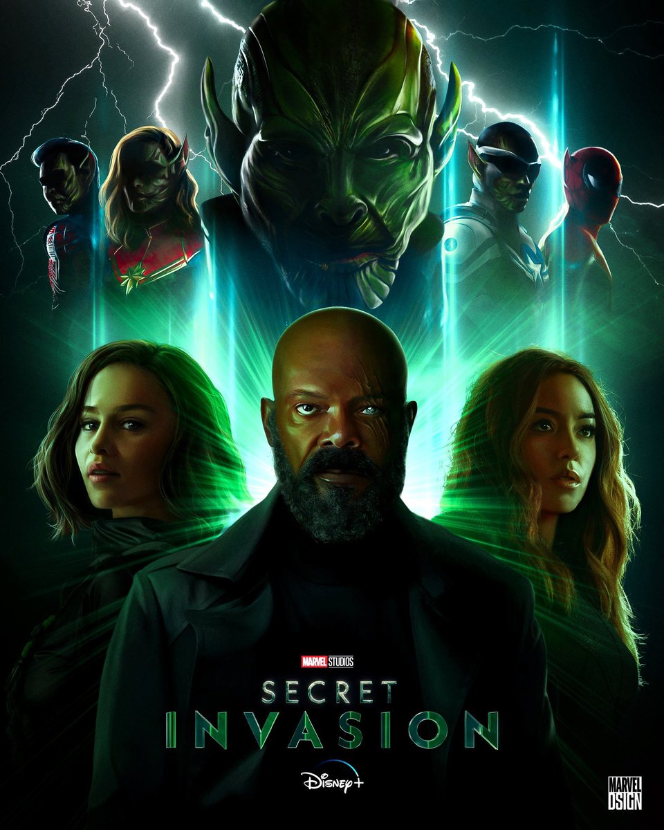 MarvelsContent's tweet photo. RUMOR: ‘Secret Invasion’ brings back the incredible spy thriller vibes reminiscent of 'Captain America: The Winter Soldier'. 

Each episode will reportedly have more twists and turns than ever before, leaving fans with more questions than answers. https://t.co/fXMI08MGyF