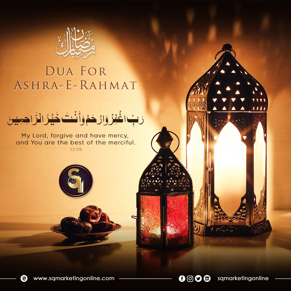 SQMarkonline's tweet photo. The blessed month of Ramadan Kareem starts with the Ashra that reveals the abundance and blessings of Allah Almighty.

#ramadan2022 #sqmarketing #sqmarketingpvtltd #gulbergassociatesofficial https://t.co/6oWmTFE7eW