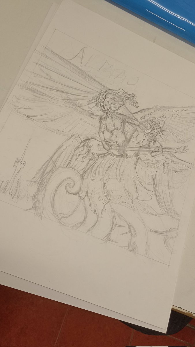 peluca_art's tweet photo. Hello there, here's a new job that I'm working on 🎸🎸🔥
#sketch #artwork #creatures https://t.co/E1KaG0g6YJ
