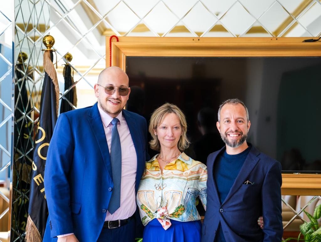 SingularityNET's tweet photo. Earlier today, @JanetAdamsAI, COO of #SingularityNET, and @DotNever, CEO of @SingularityDAO, engaged in a fruitful discussion with Nassim Belouar, CEO of Avafive, concerning the funding for a Decentralized Large Language Model (DLLM) and #AI for Biotech. https://t.co/6Z2fQZLtMv